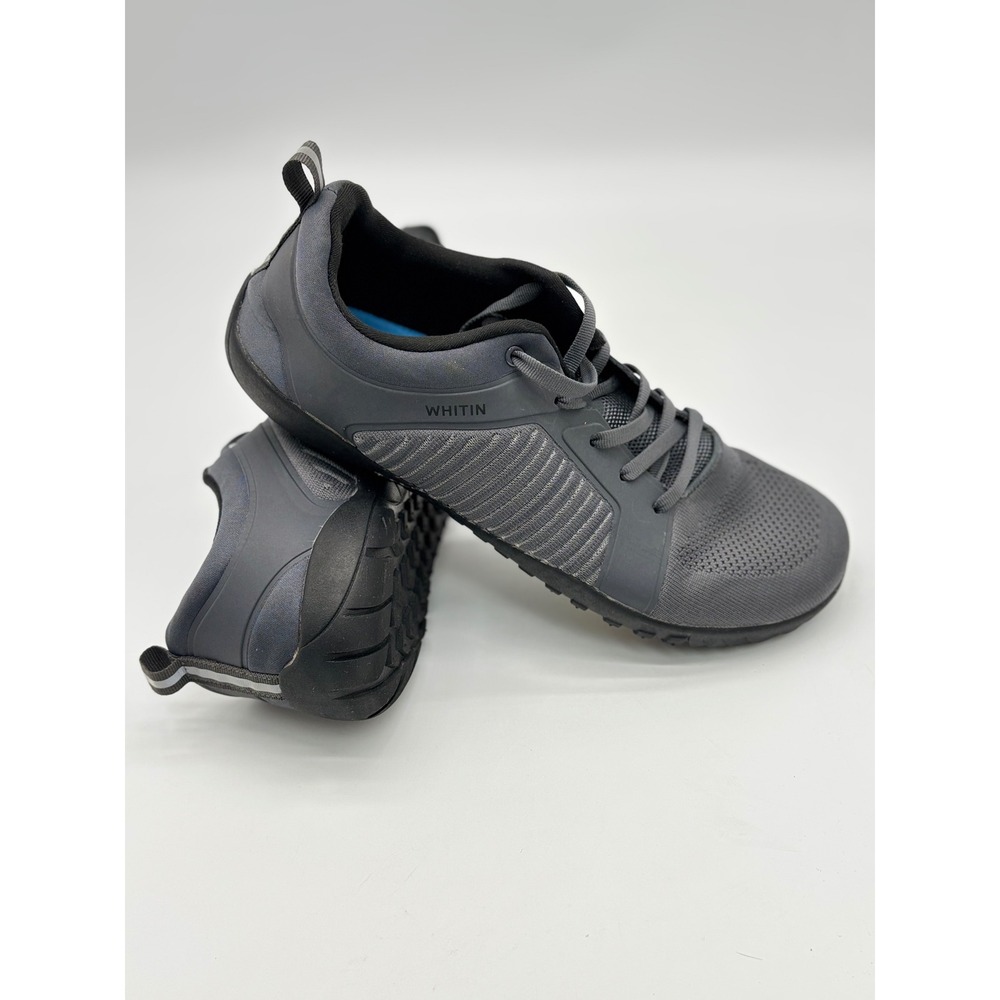WHITIN Mens Minimalist Trail Running Shoes Barefoot Wide Toe Box Grey Size 12.5